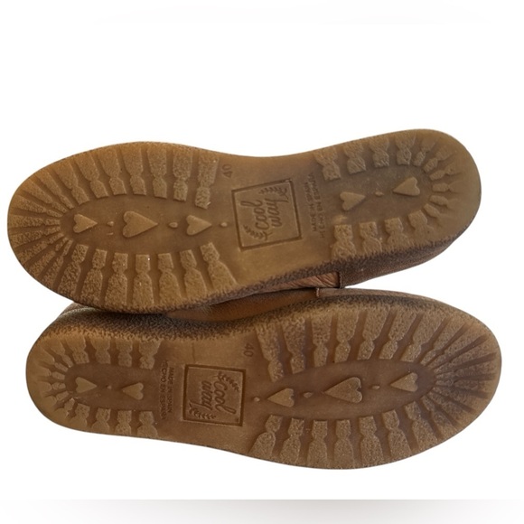 Coolway Leather Wedge Boots with Plaid Detail 9 - Picture 5 of 7